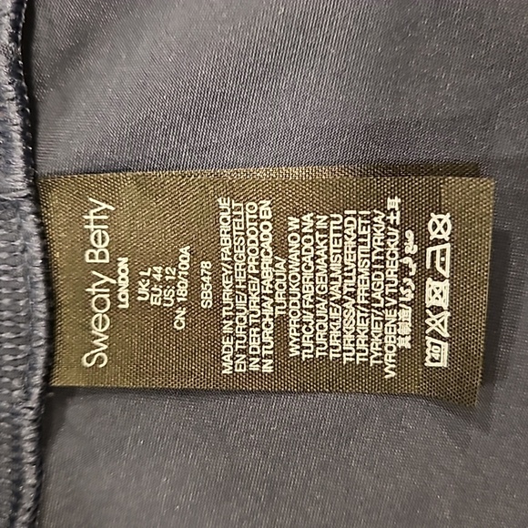 💕SWEATY BETTY💕 Ace Racerback Midi Dress ~ Navy Blue Large L NWT - Picture 16 of 16